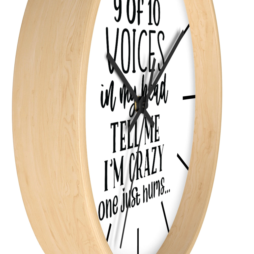 Wall clock, Silent Clock, Home Decor Clock, 9 of 10 Voices - Mug Project