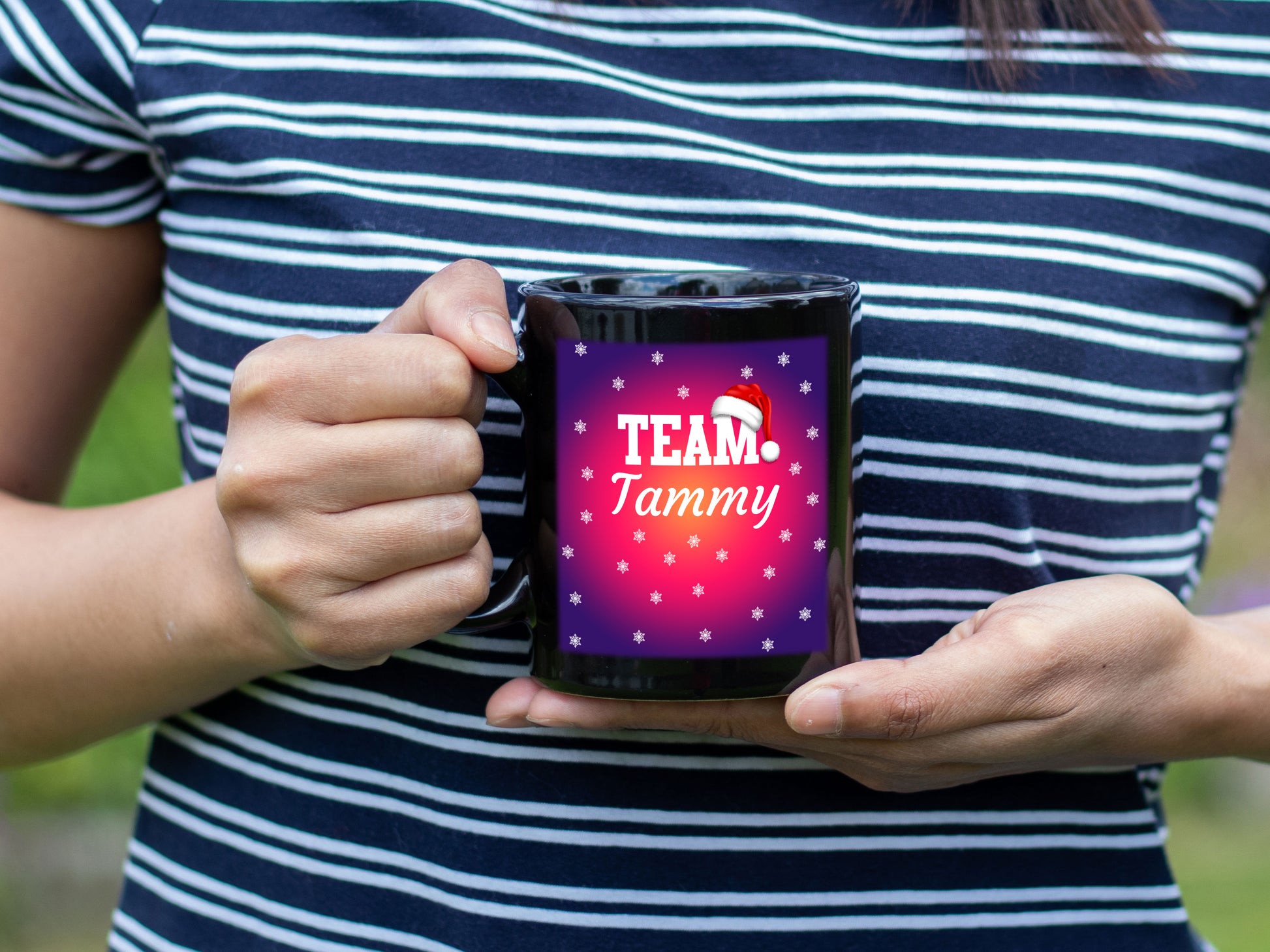 Ceramic Black Coffee Mug Team Name Tea Cup Holiday Mug Best Christmas Mug - Mug Project