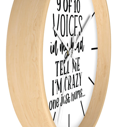 Wall clock, Silent Clock, Home Decor Clock, 9 of 10 Voices - Mug Project