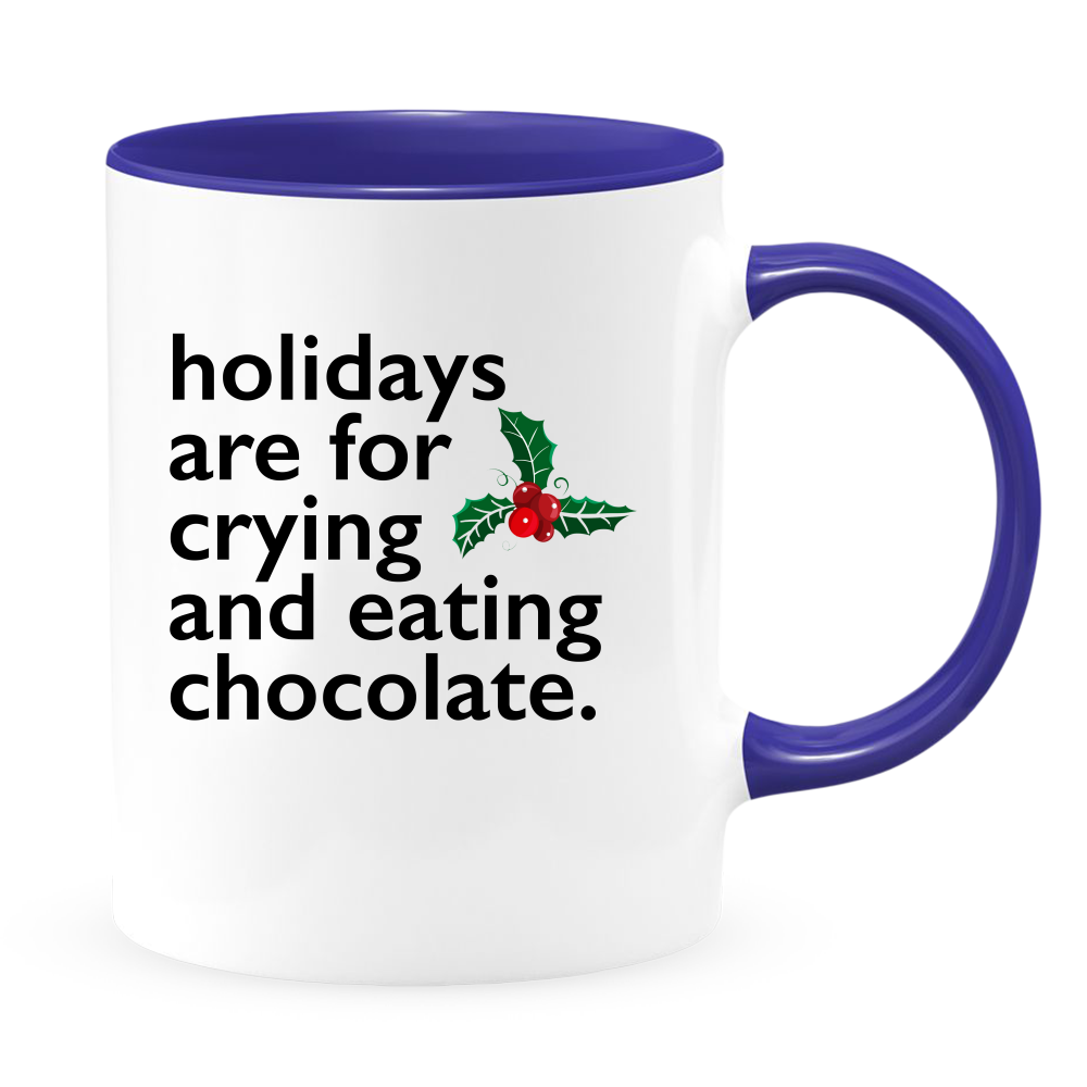 Ceramic White Coffee Mug Crying and Chocolate Mug Best Christmas Mug - Mug Project