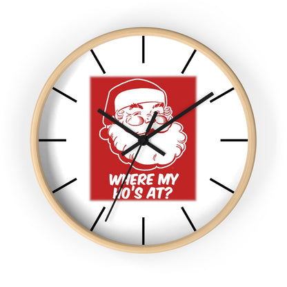 Wall clock, Santa Wall Clock, Home Decoe Clock, Where's My Ho's At? - Mug Project