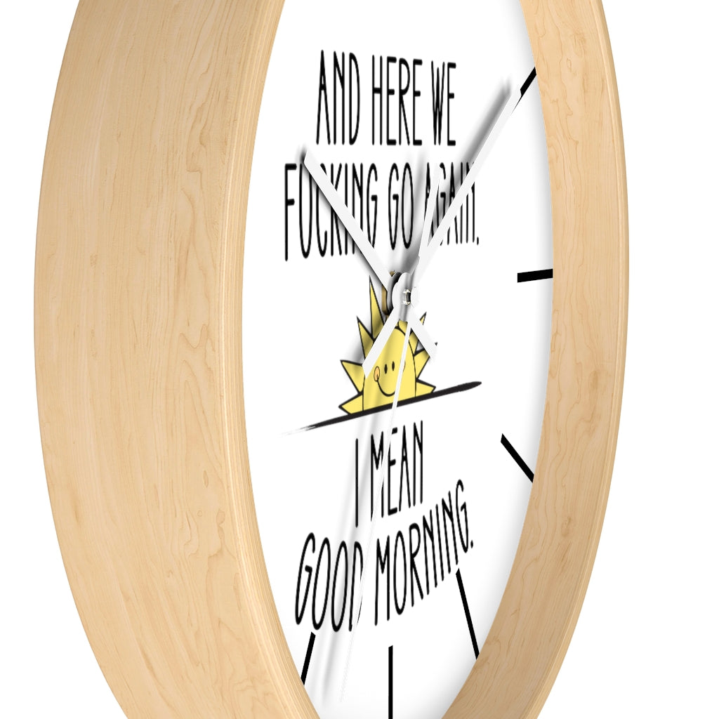Wall clock, Home Decor Clock, Silent Wall Clock, Good Morning - Mug Project