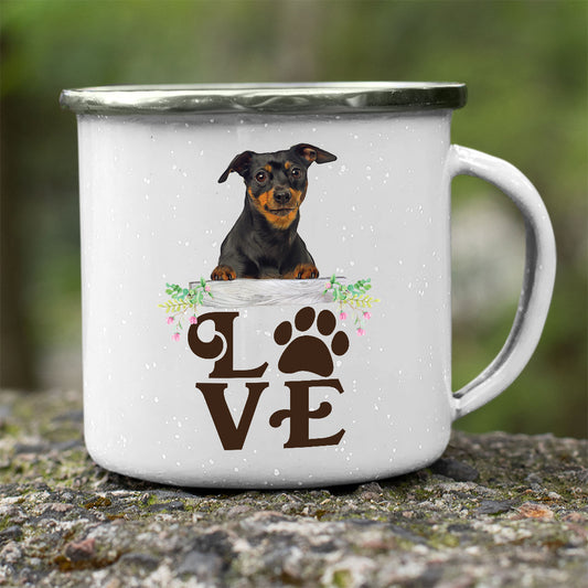 LOVE Miniature Pinscher  Stainless Steel Camping Mug - Mug Project | Funny Coffee Mugs, Unique Wine Tumblers & Gifts