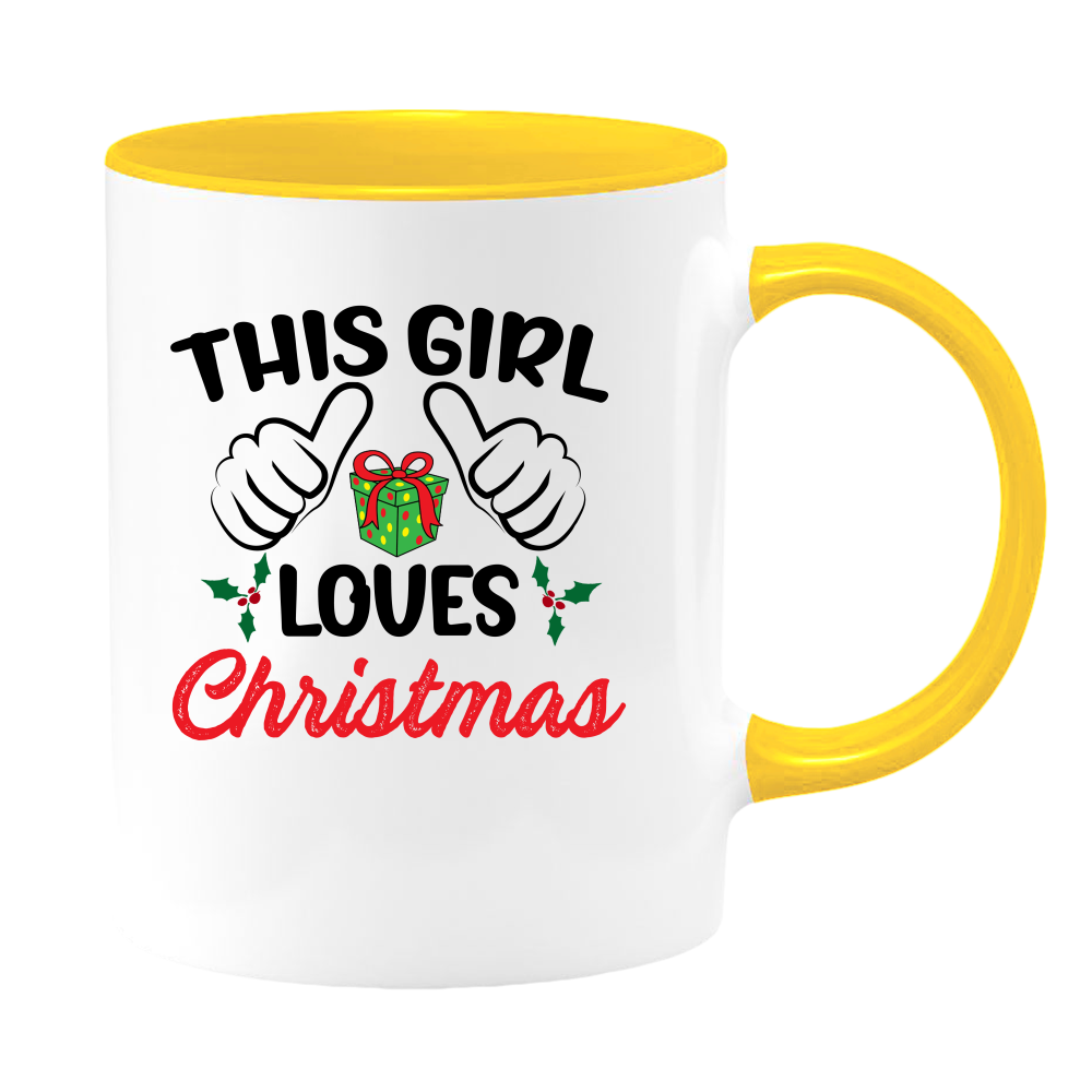 This Girl White Coffee Mug With Colored Inside & Handle - Mug Project | Funny Coffee Mugs, Unique Wine Tumblers & Gifts