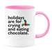 Ceramic White Coffee Mug Crying and Chocolate Mug Best Christmas Mug - Mug Project