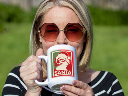 Ceramic White Coffee Mug Santa Tea Cup Holiday Mug Best Christmas Mug - Mug Project