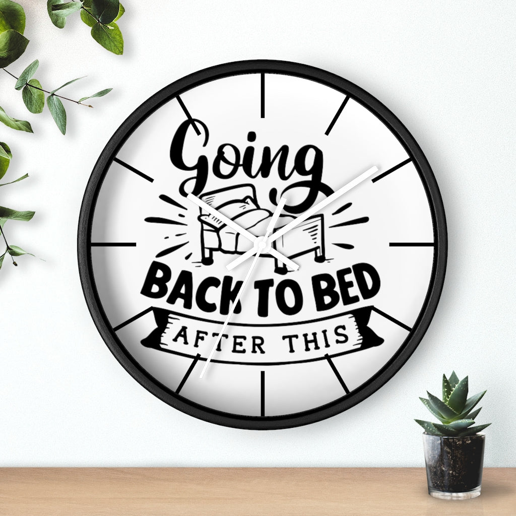 Wall clock, Home Decor Clock, Silent Wall Clock, Going Back To Bed - Mug Project