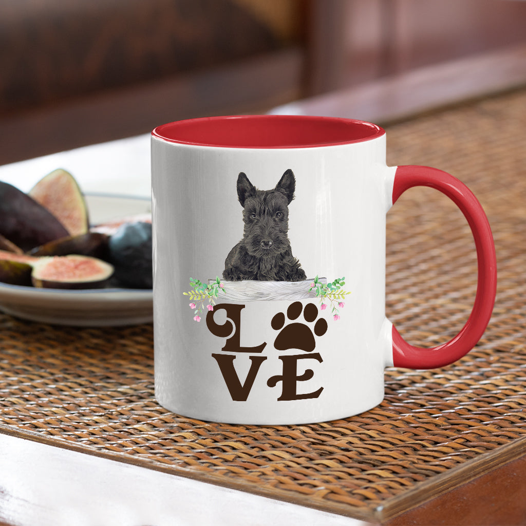 LOVE Scottie  Coffee Mug Colored Inside and Handle - Mug Project | Funny Coffee Mugs, Unique Wine Tumblers & Gifts