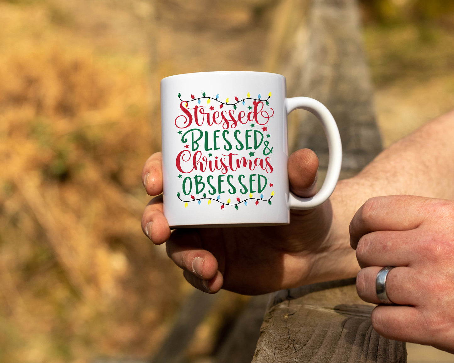 Stressed and Blessed White Coffee Mug - Mug Project