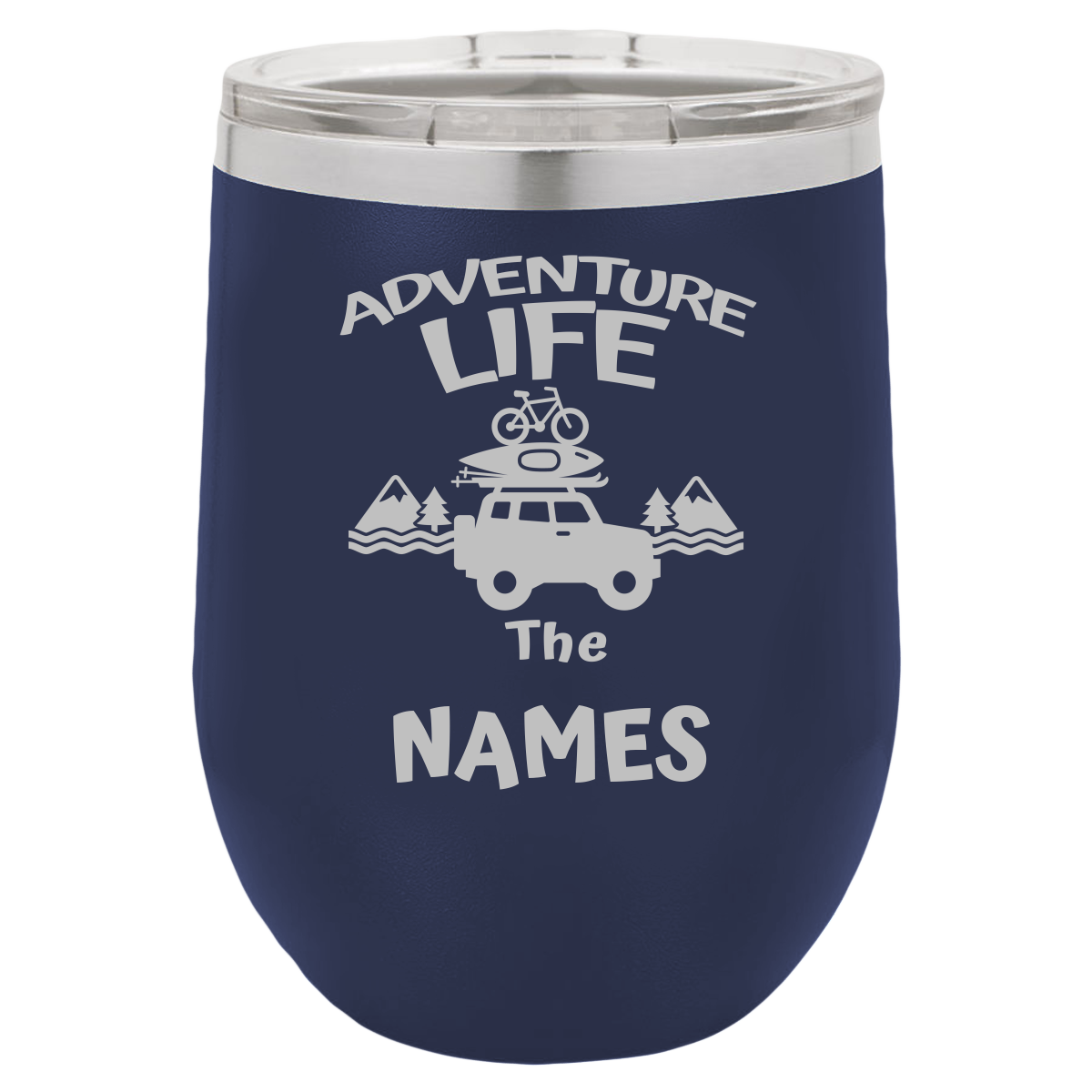 Insulated Tumbler, Insulated Tumbler with Lid, Stainless Steel Tumbler, Adventure Life - Mug Project