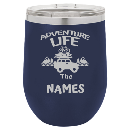 Insulated Tumbler, Insulated Tumbler with Lid, Stainless Steel Tumbler, Adventure Life - Mug Project