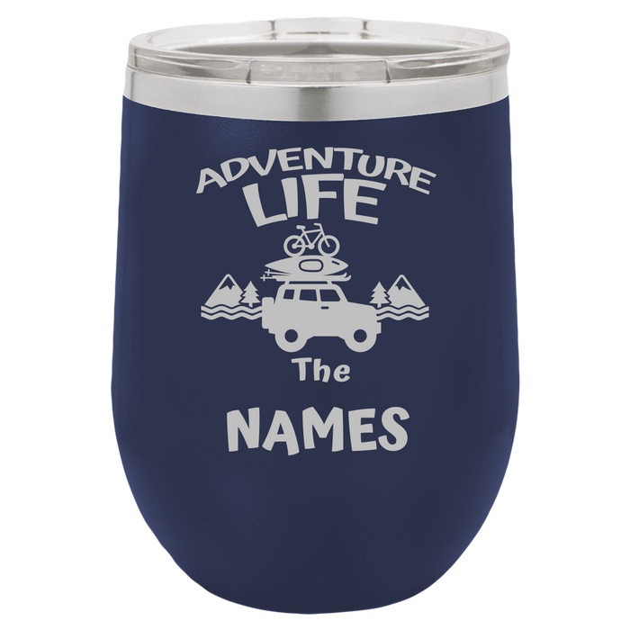 Insulated Tumbler, Insulated Tumbler with Lid, Stainless Steel Tumbler, Adventure Life - Mug Project
