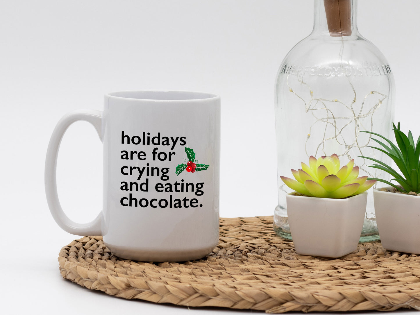 Ceramic White Coffee Mug Crying and Chocolate Mug Best Christmas Mug - Mug Project