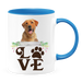 Coffee Mug, Printed Mug, Coffee Cup, Tea Mug, Graphic Mug, LOVE Yellow Labrador Coffee Mug - Mug Project