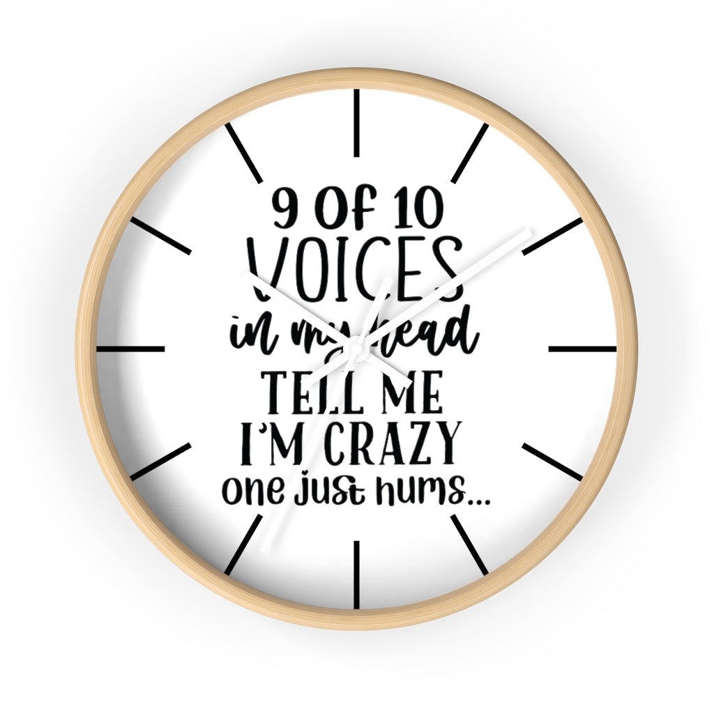 Wall clock, Silent Clock, Home Decor Clock, 9 of 10 Voices - Mug Project