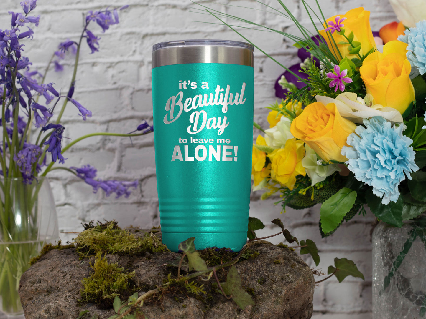 Beautiful Day - 20oz Laser Etched Tumbler - Mug Project | Funny Coffee Mugs, Unique Wine Tumblers & Gifts