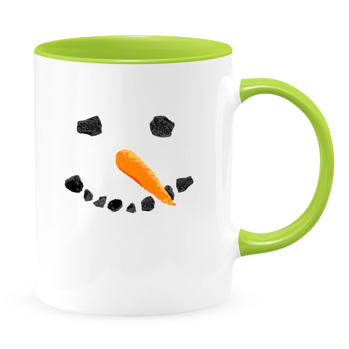 The Snowman White Coffee Mug With Colored Inside & Handle - Mug Project
