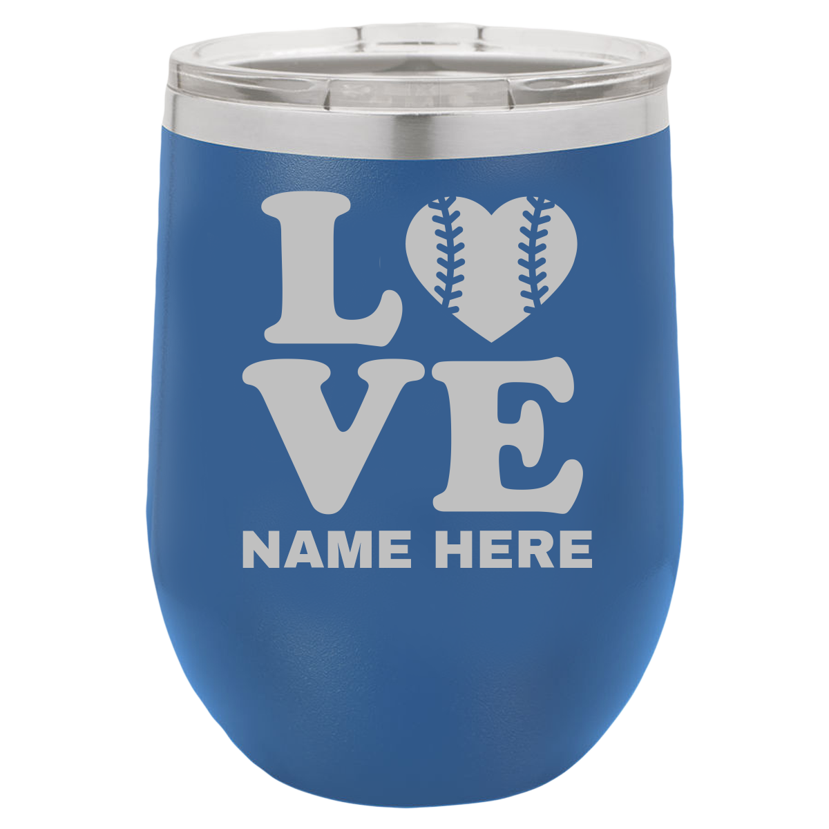 Love Baseball - Wine Laser Etched Tumbler - Mug Project