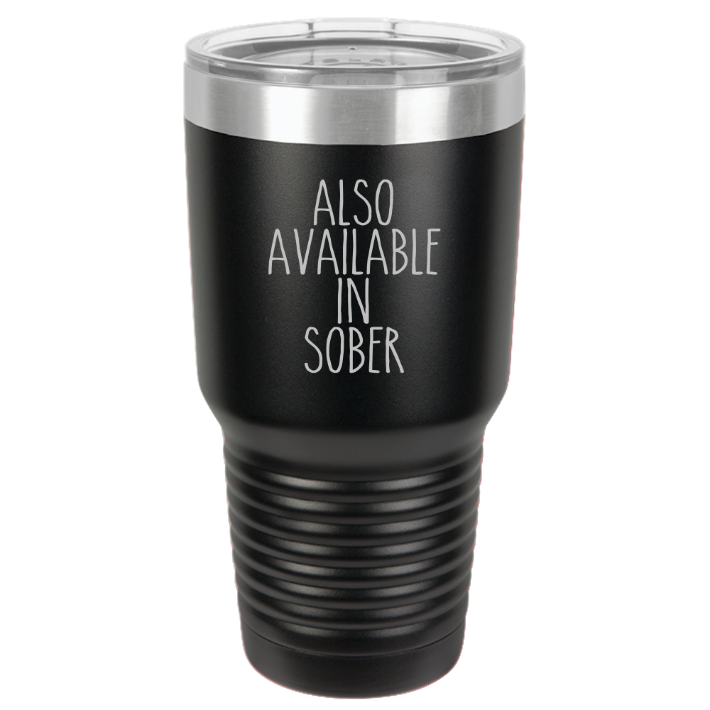 Tumbler with Lid, Stainless Steel Tumbler, Thermal Tumbler, Stainless Steel Cups, Insulated Tumbler, Also Available In Sober - Mug Project