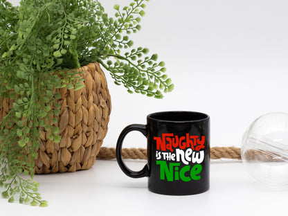 Ceramic Coffee Mug Naughty is New Nice Holiday Mug Best Christmas Mug - Mug Project