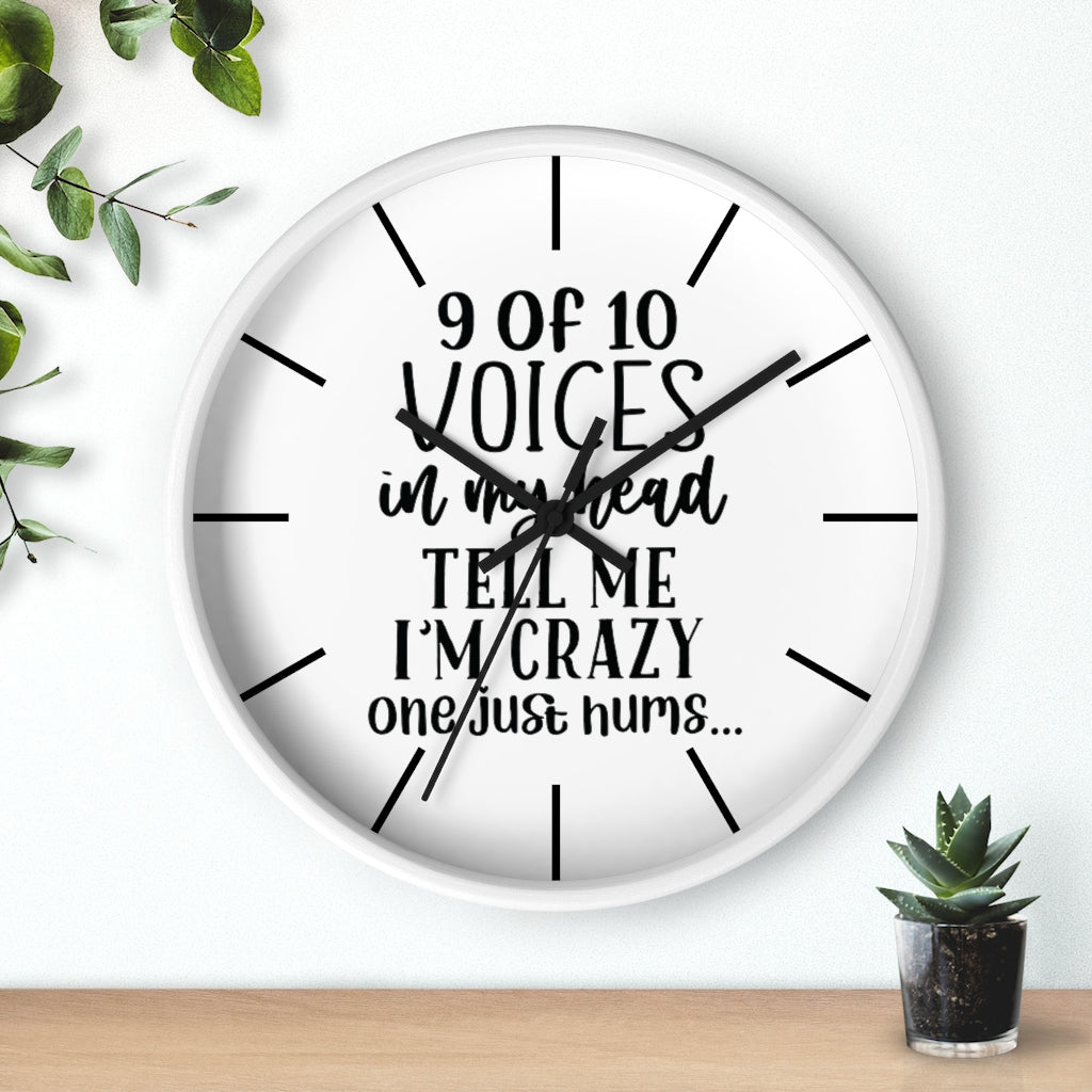 Wall clock, Silent Clock, Home Decor Clock, 9 of 10 Voices - Mug Project