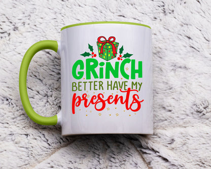 Ceramic White Coffee Mug Grinch Tea Cup Holiday Mug Best Christmas Mug - Mug Project