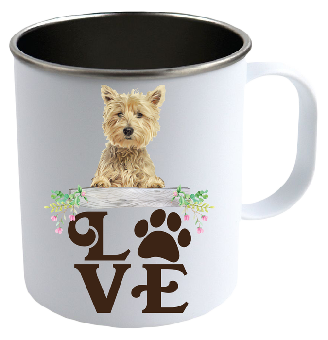 LOVE-Westie Stainless Steel Camping Mug - Mug Project | Funny Coffee Mugs, Unique Wine Tumblers & Gifts