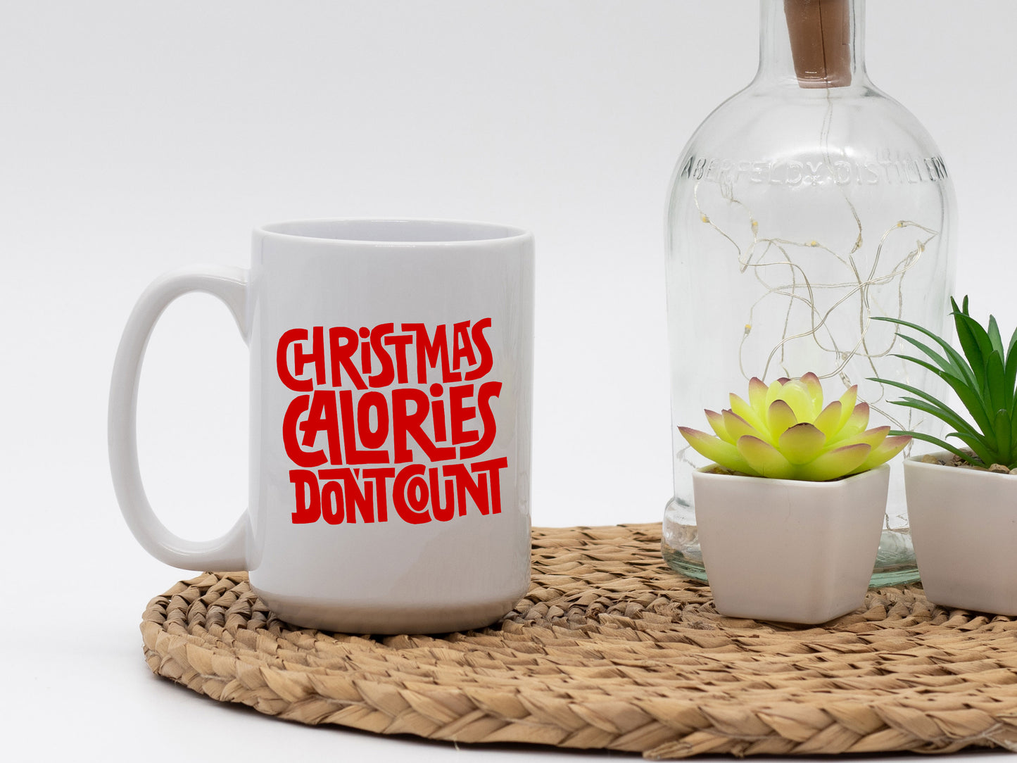 Ceramic White Coffee Mug Calories Don't Count Mug Best Christmas Mug - Mug Project