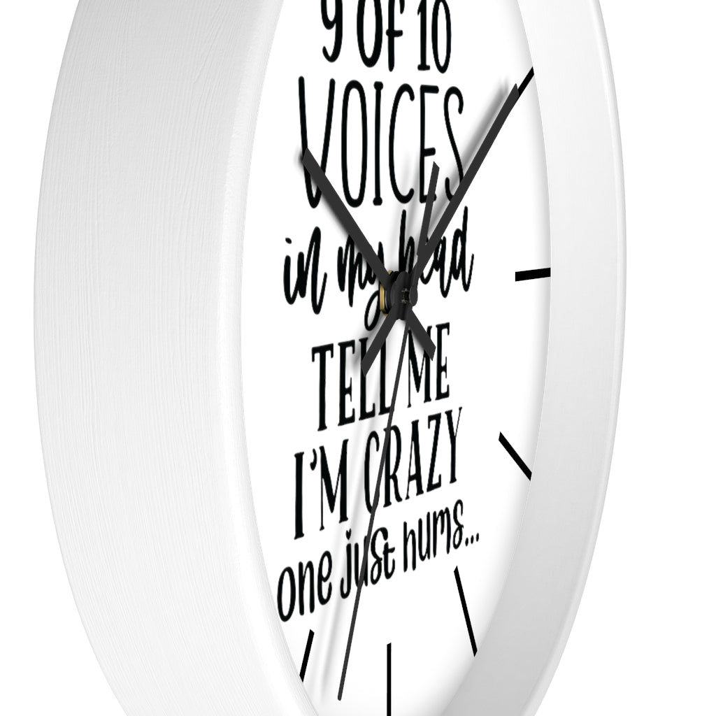 Wall clock, Silent Clock, Home Decor Clock, 9 of 10 Voices - Mug Project