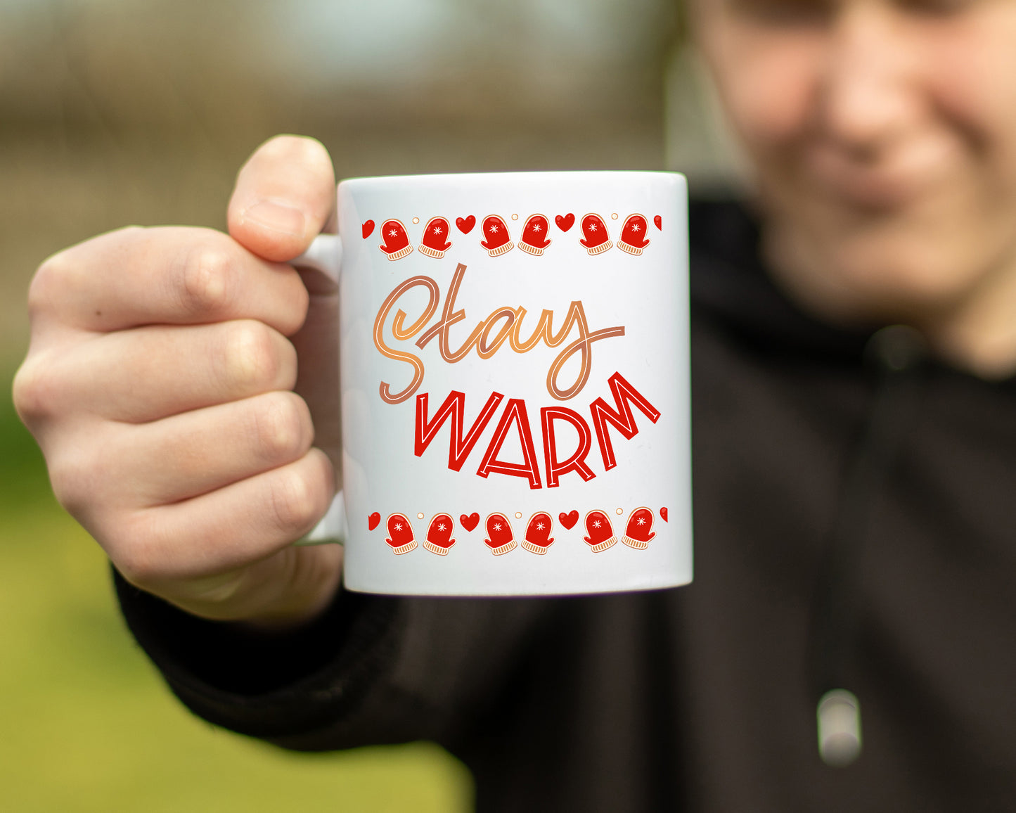 Stay Warm White Coffee Mug - Mug Project