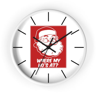 Wall clock, Santa Wall Clock, Home Decoe Clock, Where's My Ho's At? - Mug Project