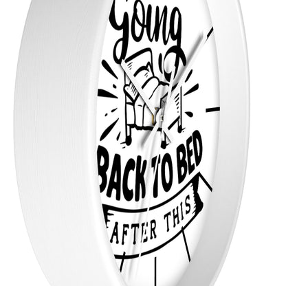 Wall clock, Home Decor Clock, Silent Wall Clock, Going Back To Bed - Mug Project