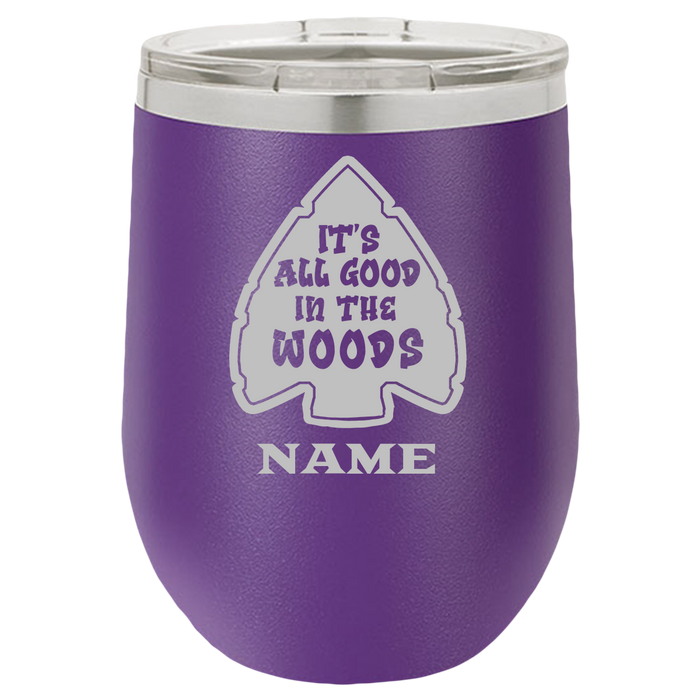 Insulated Tumbler, Insulated Tumbler with Lid, Stainless Steel Tumbler, Thermal Tumbler, All Good In The Woods - Mug Project