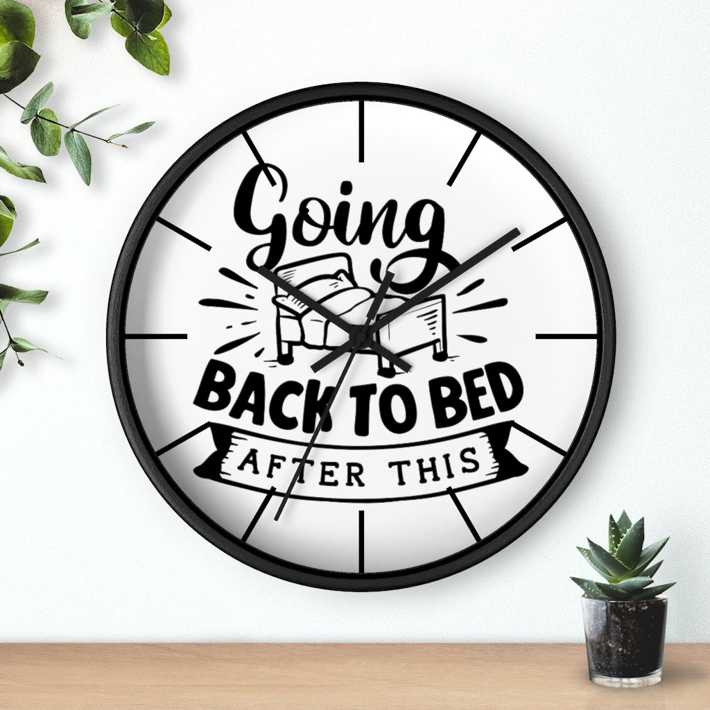 Wall clock, Home Decor Clock, Silent Wall Clock, Going Back To Bed - Mug Project