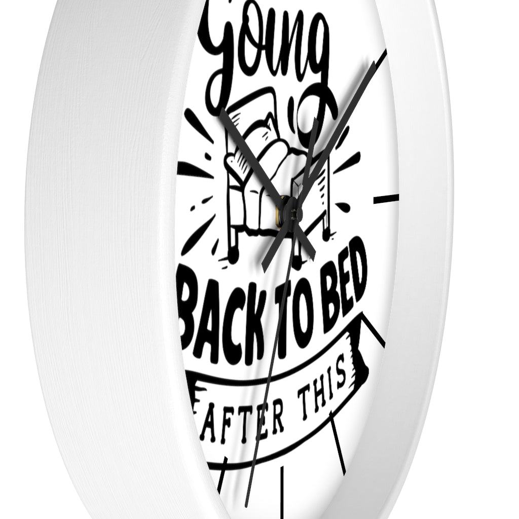 Wall clock, Home Decor Clock, Silent Wall Clock, Going Back To Bed - Mug Project