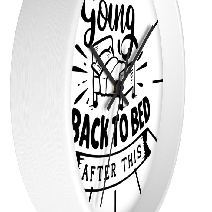 Wall clock, Home Decor Clock, Silent Wall Clock, Going Back To Bed - Mug Project