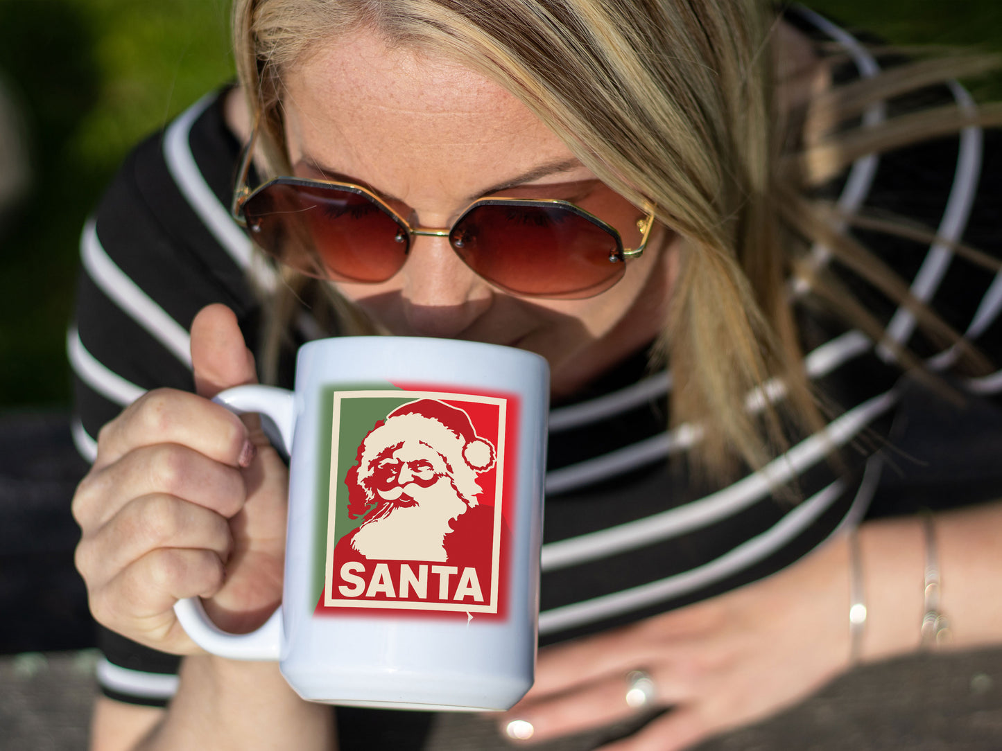 Ceramic White Coffee Mug Santa Tea Cup Holiday Mug Best Christmas Mug - Mug Project