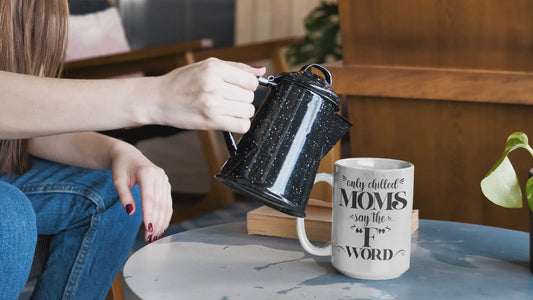 Printed Mug, Coffee Cup, Tea Mug, Graphic Mug, Coffee Mug, Moms F Word