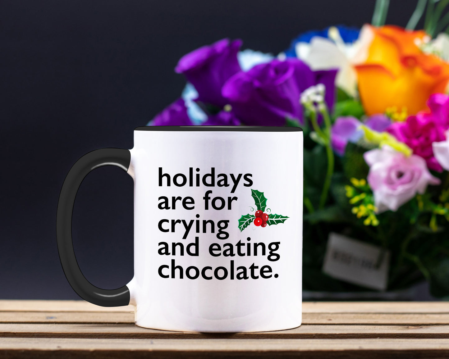 Ceramic White Coffee Mug Crying and Chocolate Mug Best Christmas Mug - Mug Project