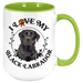 Coffee Mug, Printed Mug, Coffee Cup, Tea Mug, Graphic Mug, I Love My Black Labrador - Mug Project