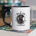 My Black Lab Leaves Paw Prints On My Heart Coffee Mug Colored Inside and Handle - Mug Project
