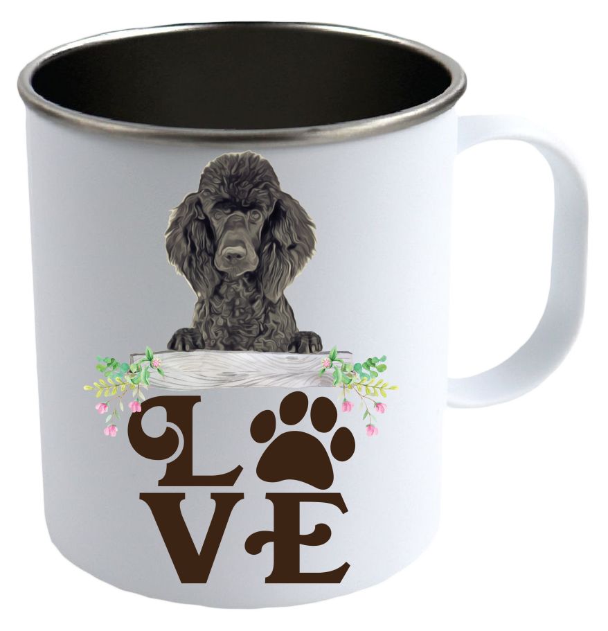 LOVE-Poodle Stainless Steel Camping Mug - Mug Project | Funny Coffee Mugs, Unique Wine Tumblers & Gifts