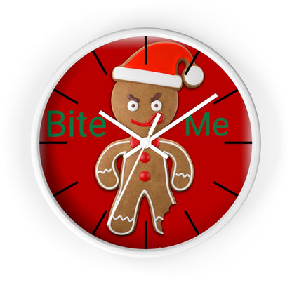 Wall clock, Home Decor Clock, Bite Me, Christmas Clock - Mug Project