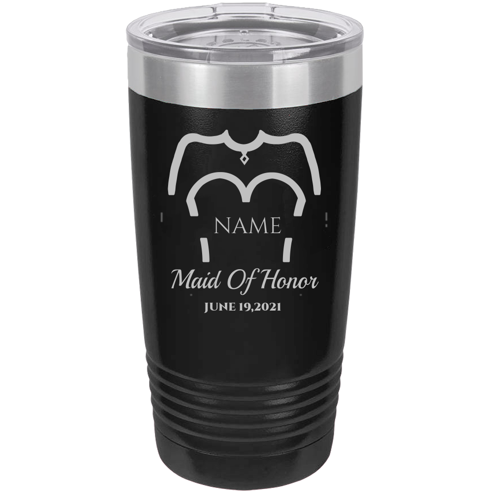 Wedding  Bridesmaid - 20oz Laser Etched Tumbler - Mug Project