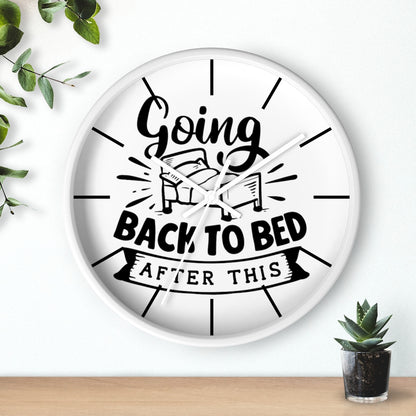 Wall clock, Home Decor Clock, Silent Wall Clock, Going Back To Bed - Mug Project