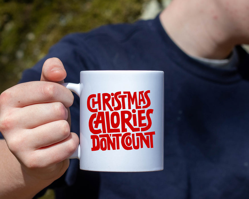 Ceramic White Coffee Mug Calories Don't Count Mug Best Christmas Mug - Mug Project
