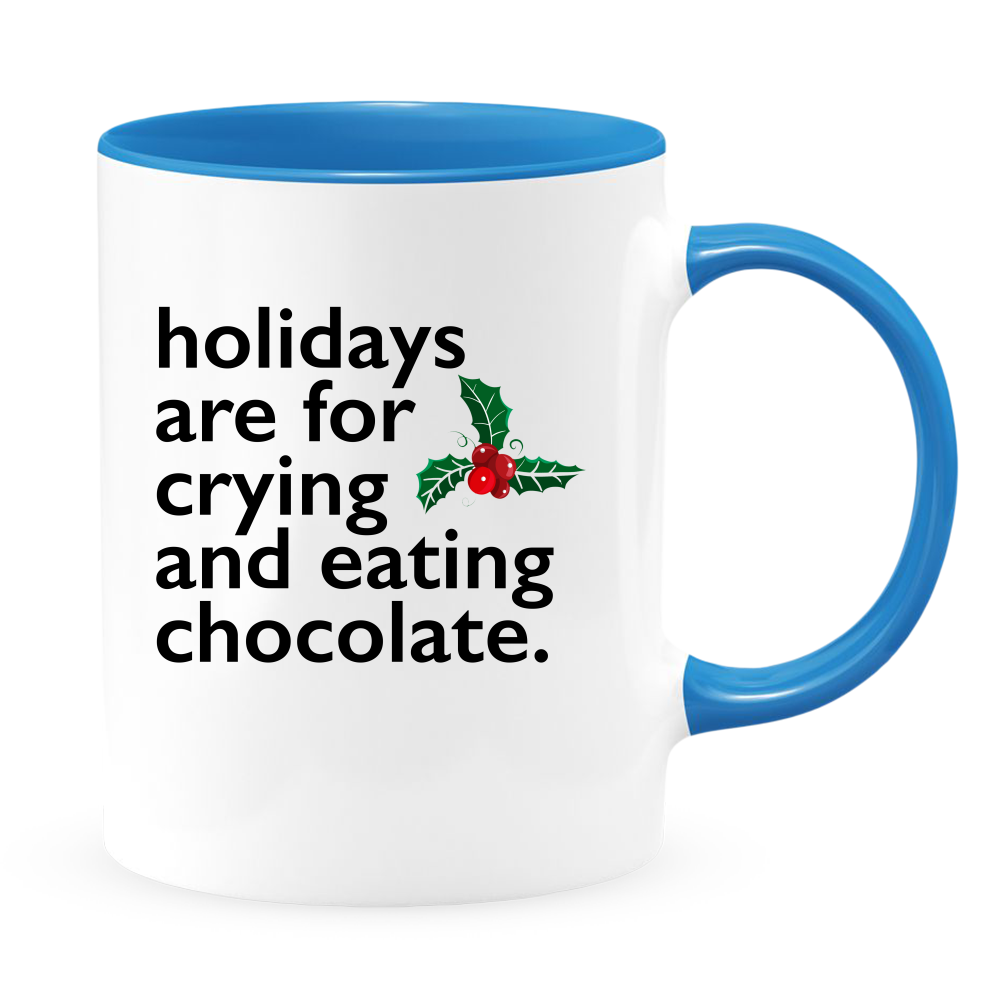 Ceramic White Coffee Mug Crying and Chocolate Mug Best Christmas Mug - Mug Project