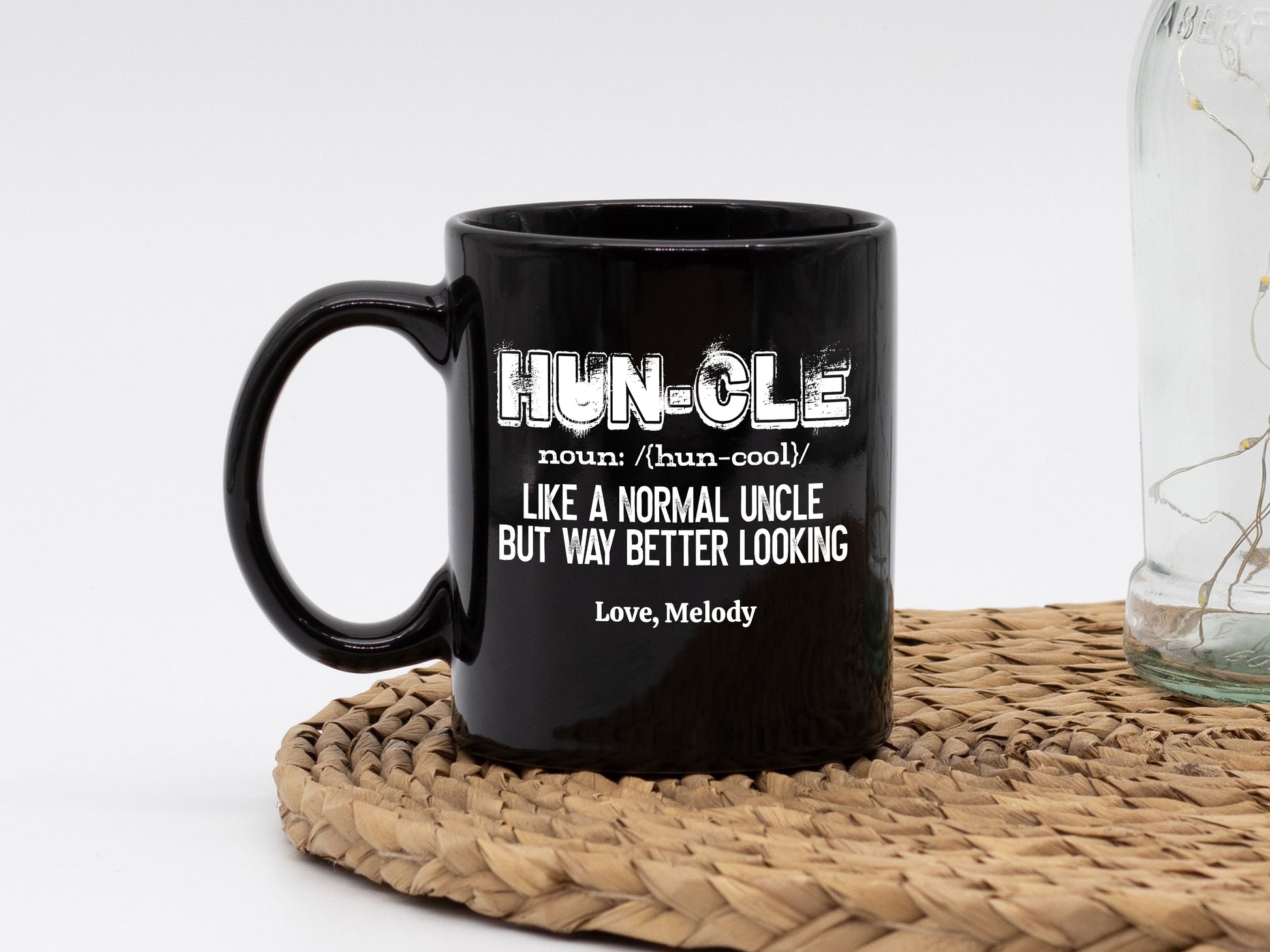 Huncle Black Coffee Mug - Mug Project | Funny Coffee Mugs, Unique Wine Tumblers & Gifts