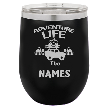 Insulated Tumbler, Insulated Tumbler with Lid, Stainless Steel Tumbler, Adventure Life - Mug Project