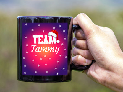 Ceramic Black Coffee Mug Team Name Tea Cup Holiday Mug Best Christmas Mug - Mug Project